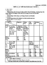 Giáo án Ngữ văn Lớp 8 - Tiết 12+13 Viết bài tập làm văn số 1 - Năm học 2018-2019